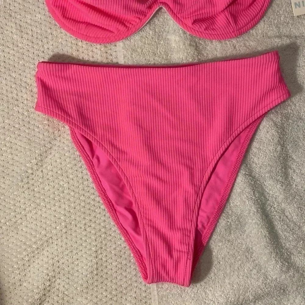 FRANKIE'S Ribbed Bikini (Tolly Underwire Top + Jenna High Waist Bottoms) - Picture 4 of 10